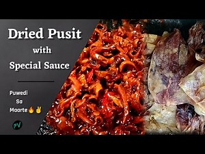 DRIED PUSIT TURN INTO DELICIOUS DISH | WITH SPECIAL SAUCE | PRIN VICTOR