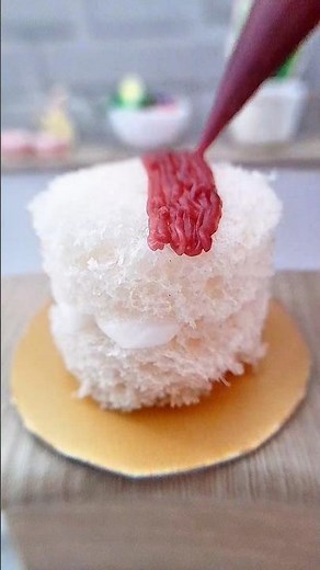 DIY Realistic Miniature Cake | 1:12 Scale Dollhouse Food