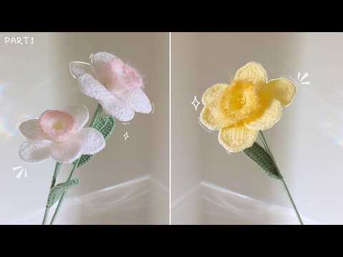 Crochet Daffodil Tutorial 🌼 Step-by-Step (Pinterest Inspired) part 1