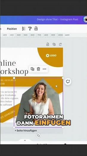 Eigenen benutzerdefinierten Fotorahmen in Canva erstellen
