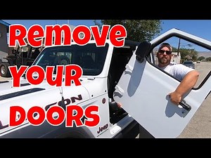 How To Remove The Doors On A Jeep Gladiator JT / Wrangler JL