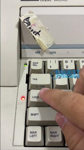 How To Use Nakajima Electronic Typewriter Caps Lock Cara Guna #typewriters