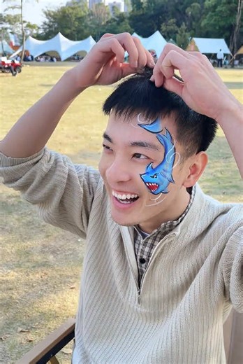 Vibrant Shark Face Painting Tutorial