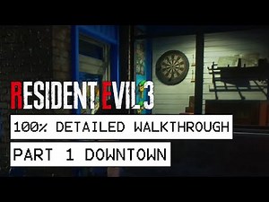 Resident Evil 3 Remake 100% Detailed Walkthrough Part 1: Downtown (All Collectibles, Items, Weapons)