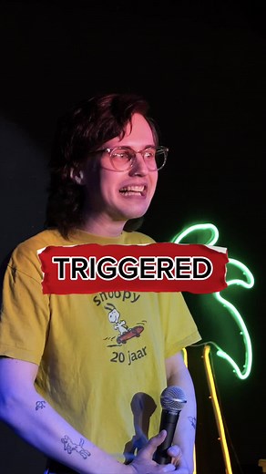 new reel! 👍 like, comment, share, follow, donate please! #comedy #standup #english #triggered