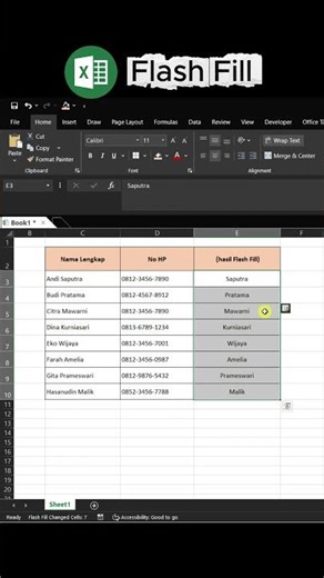 Flash Fill Excel Tutorial