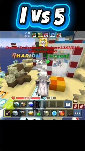 1vs5 in blockman go #viralshort #blockmango