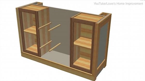 Short clip shows how to build a DIY kitchen island