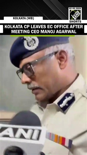 Kolkata CP Ajay Kumar Nand leaves EC office after meeting WB CEO Manoj Kumar Agarwal