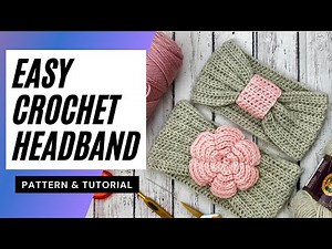 Easy Crochet Headband | Wide Cinch Headband | Crochet Ear Warmer | How to Crochet | Hope Corner Farm