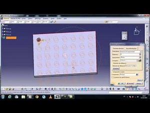 catia v5: la fonction repetition rectangulaire / the rectangular repetition function