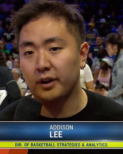 Addison Lee sideline interview ahead of the fourth quarter