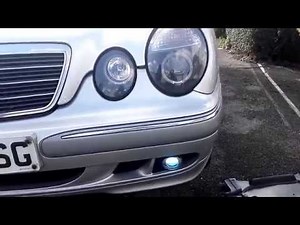 Mercedes W210 fog lamp upgrade