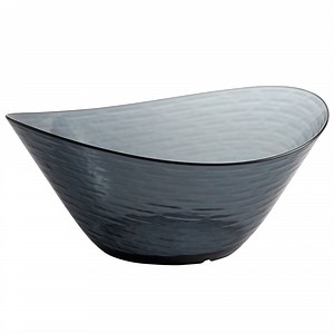 Libbey 92385 Infinium Wake 150 oz. Tritan™ Plastic Stackable Oval Bowl in Storm - 6/Case