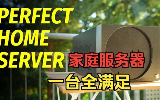 一台满足全部需求的家庭服务器，性能、静音、功耗、容量、速度Perfect Home Server 2023 48TB, 18W