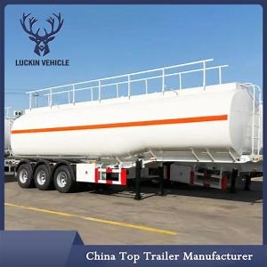 [Hot Item] 3 Axle 45000 Liters New Oil Fuel Tanker Crude Oil Alumnium Tank Tanker Semi Trailer