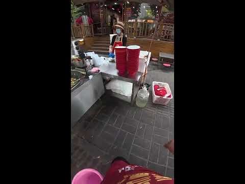 Street Food POV | Real-Time Big-Pot Dish Sales | Ambient Sounds Only