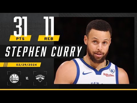 Steph Curry drops 31 in MSG 🤩 Wins 9th-straight game vs. Knicks in NY🗽 | NBA on ESPN