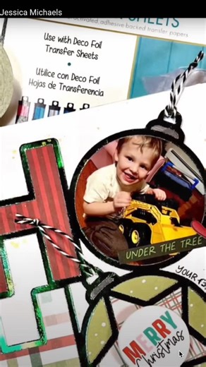 ThermOWeb Deco Foil HeatnBond on Instagram: "Document all of your holiday happenings and memories in your December Daily Album with a foiled cutfile! This Ho Ho Ho December Daily Page is festive and can be created in a snap. It can also be used in a regular scrapbook page––it’s so versatile! Catch Jessica’s video tutorial over on the blog! We would love to see what you created! Tag us @thermoweb and you may be featured on our social media platforms or in our newsletters. #thermoweb #decofil #icr