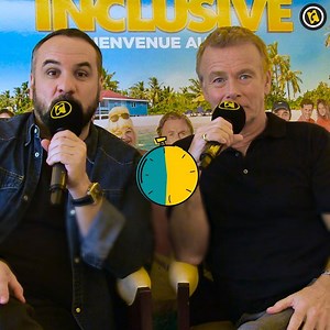 François-Xavier Demaison et Franck Dubosc connaissent-ils VRAIMENT leur filmographie ? 🎬 Le casting de ALL INCLUSIVE rencontre quelques difficultés face aux 🐗 et 🐝 dans le jeu du Top Promo ! ⏱ | AlloCiné