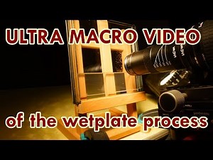 Ultra macro video of the collodion wet plate process