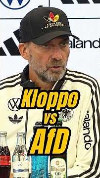 Powerful statements from the national coach: How he smartly takes a stand against the AfD! #klopp...