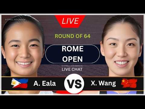 ALEXANDRA EALA 🇵🇭 VS ELENA RYBAKINA 🇰🇿 | ROME OPEN 2026 R32 | LIVE SCHEDULE & MATCH UPDATES 🎾
