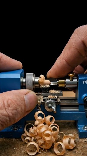 The Smallest Wood Lathe You’ve Ever Seen | Micro Wood Turning