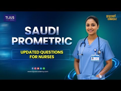✅ Saudi Prometric 2025 – Updated Questions for Nurses
