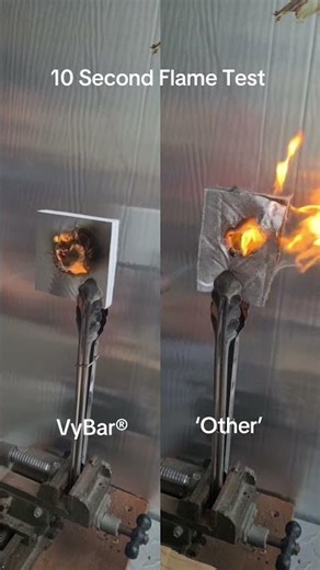 VyBar® Marine Sound Proofing - Flame Test