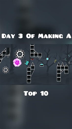 Day 3 Of Making A Top 10 In Geometry Dash #geometrydash #gdupdate #gd #shorts #gaming #gmd #gddemon