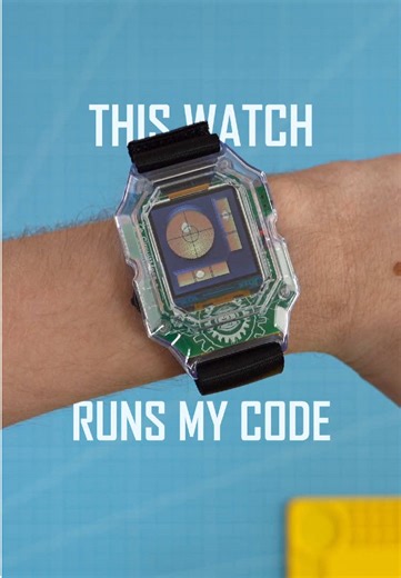 Code your own smartwatch and push the limits of your imagination. With a built-in gyroscope and accelerometer, you can create everything from custom apps to motion-controlled games. #diy #smartwatch #coding #stem #programming
