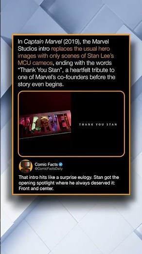In Captain Marvel (2019), the Marvel Studios intro replaces the usual hero images