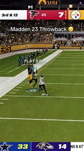 Madden 23 Throwback 🤧 #madden23 #madden23gameplay #madden #easports #oldgames #shorts