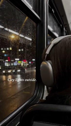 Late Night Bus Ride 🌧️ #rain#nightvibes#busride#aesthetic#shorts
