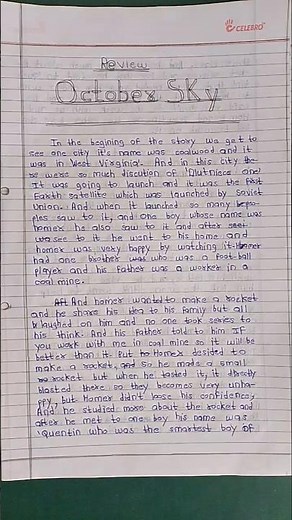 October Sky movie full review. October Sky.