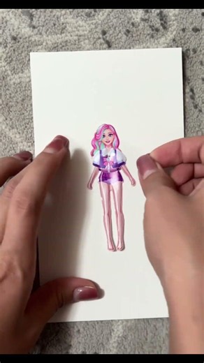 ✨ DIY Sticker Art: Creating a Cute Princess! #sticker #disney #art