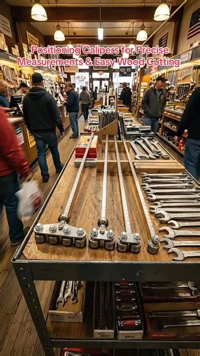 Positioning Calipers for Accurate Wood Cutting Measurements