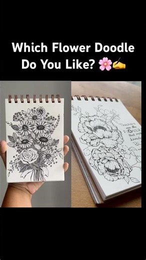 Simple flower doodle ideas🌻🪷 #art #doodle #drawing #shorts