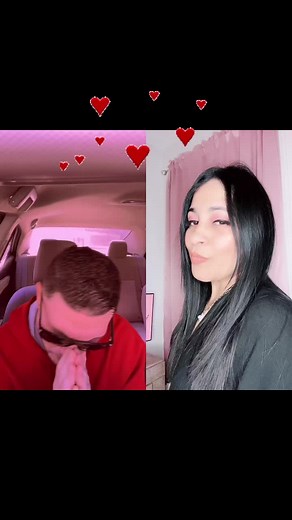 Heartfelt Duo Inside a Vehicle