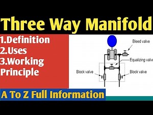 Industrial Instrumentation Tutorials-Three Way Manifold Valves,Types Of Manifold Valve, Operation