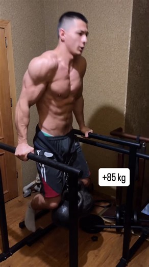 ᴠɪᴋᴛᴏʀ ʟᴀɴɢ on Instagram: "+85 kg 4x4 Strength cycle starts 😈 If you’re interested in my personal coaching - write me in DM #dips #strength #motivation #sport #hometraining"
