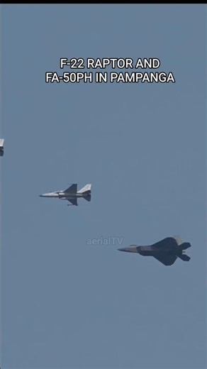 F-22 RAPTOR AND FA-50PH #philippines #usairforce #fighterjet #f22raptor #fa50