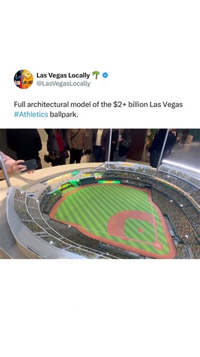 2.7K views · 21 reactions | Architectural model of the $2B+ Las Vegas Athletics Stadium. 類 #baseball #MLB #reels | MLB Throwbacks | Facebook