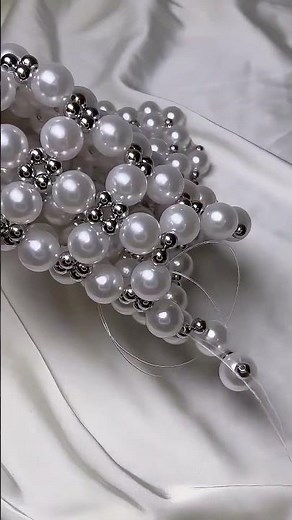 ✨DIY Pearl Crochet Bag | How To Make A Cute Pearl Woven Handbag Step By Step 🧶