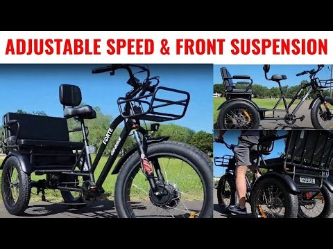 FORTE Electric Tricycle With Rear Seat By Go Bike [2024]