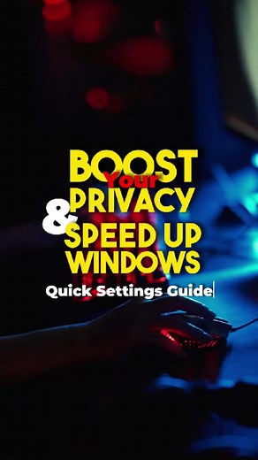 Boost privacy & speed up windows 💻⚡🔥💯 ___ like & Follow for more tips and tricks 🎯🎯🎯 ___ #pcsetup #pctips #laptop #computer #computertricks #windows #windows10 #windowstips #tech #techtok #technology #techiteasy #techiteasy