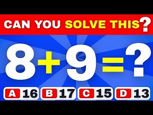 Math Quiz for Grade 2 | 20 Addition Quiz Exercises | Kids Quiz Win Win