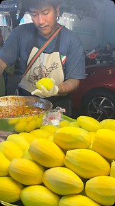 2.7K views · 71K reactions | Cutting Mango and dipping sweet fish sauce Mango sweet fish sauce Bangkok #food #foodie #cutting #fruit #viral | Cutertainment | Facebook