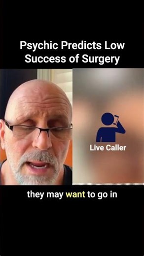 Psychic predicts the outcome of a back surgery
